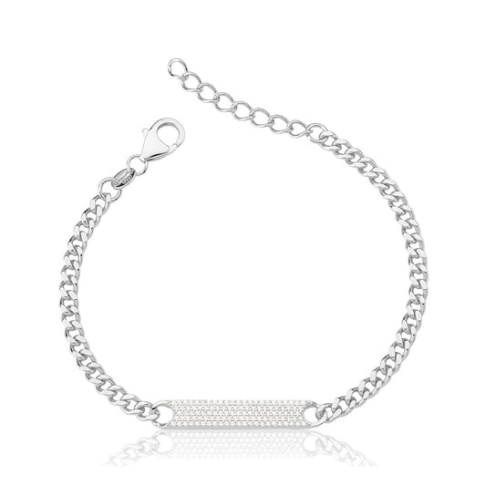 Pulseira Placa Pavê