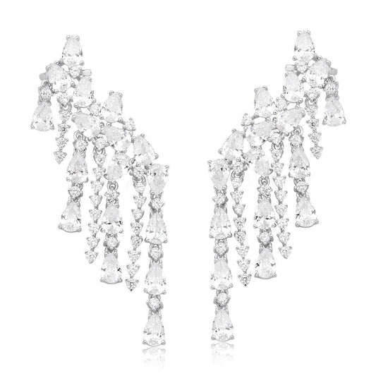 Brinco Ear Cuff Zircônia Cristal