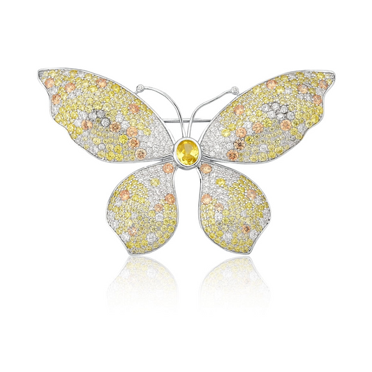 Broche Borboleta Yellow Fancy