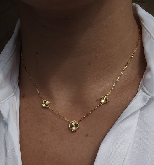Colar Trevo 3x Gold